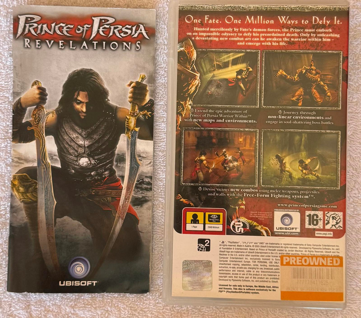PSP *CASE ONLY* Prince of Persia, Revelations