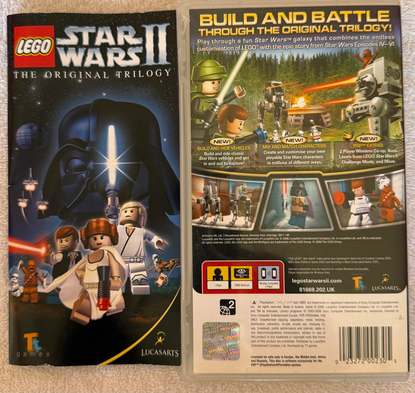 PSP *CASE ONLY* Lego Star Wars 2, the Original Trilogy