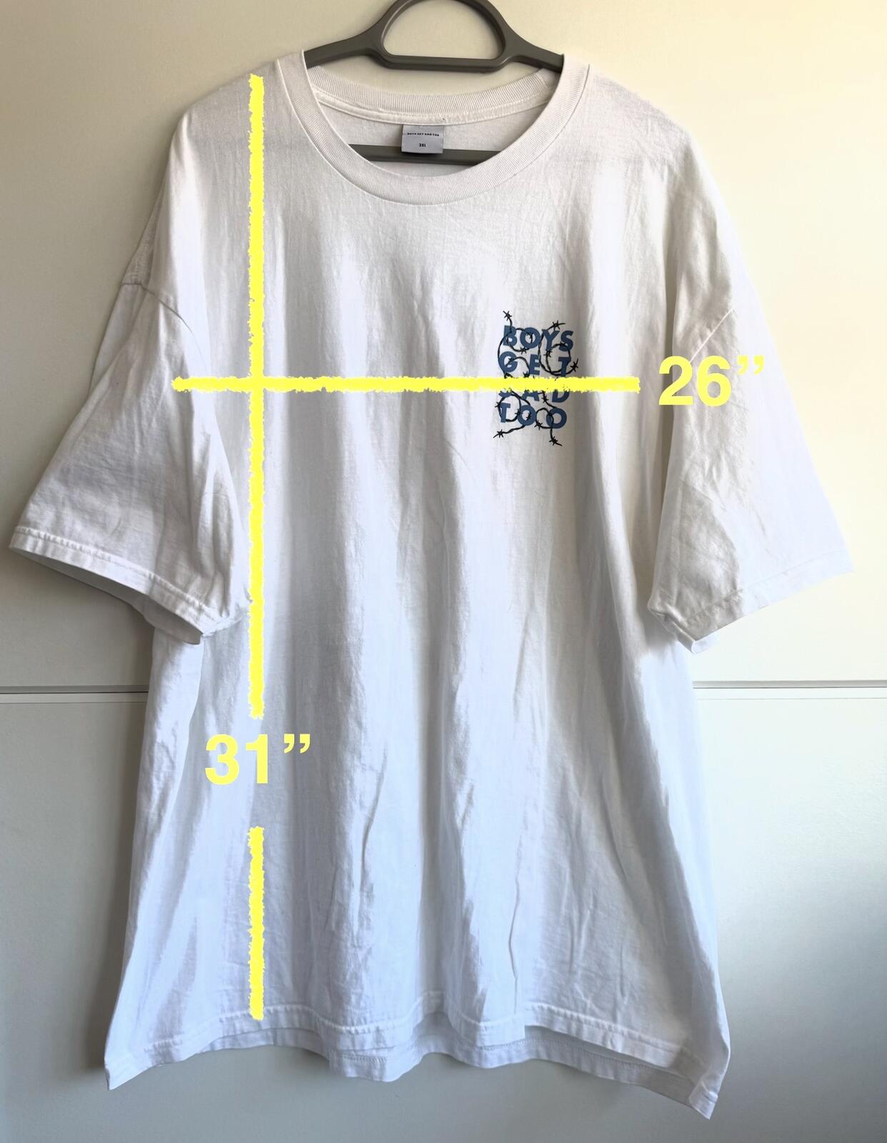 Boys get sad too T-shirt "black barbed wire" size 3xl (sku C2)