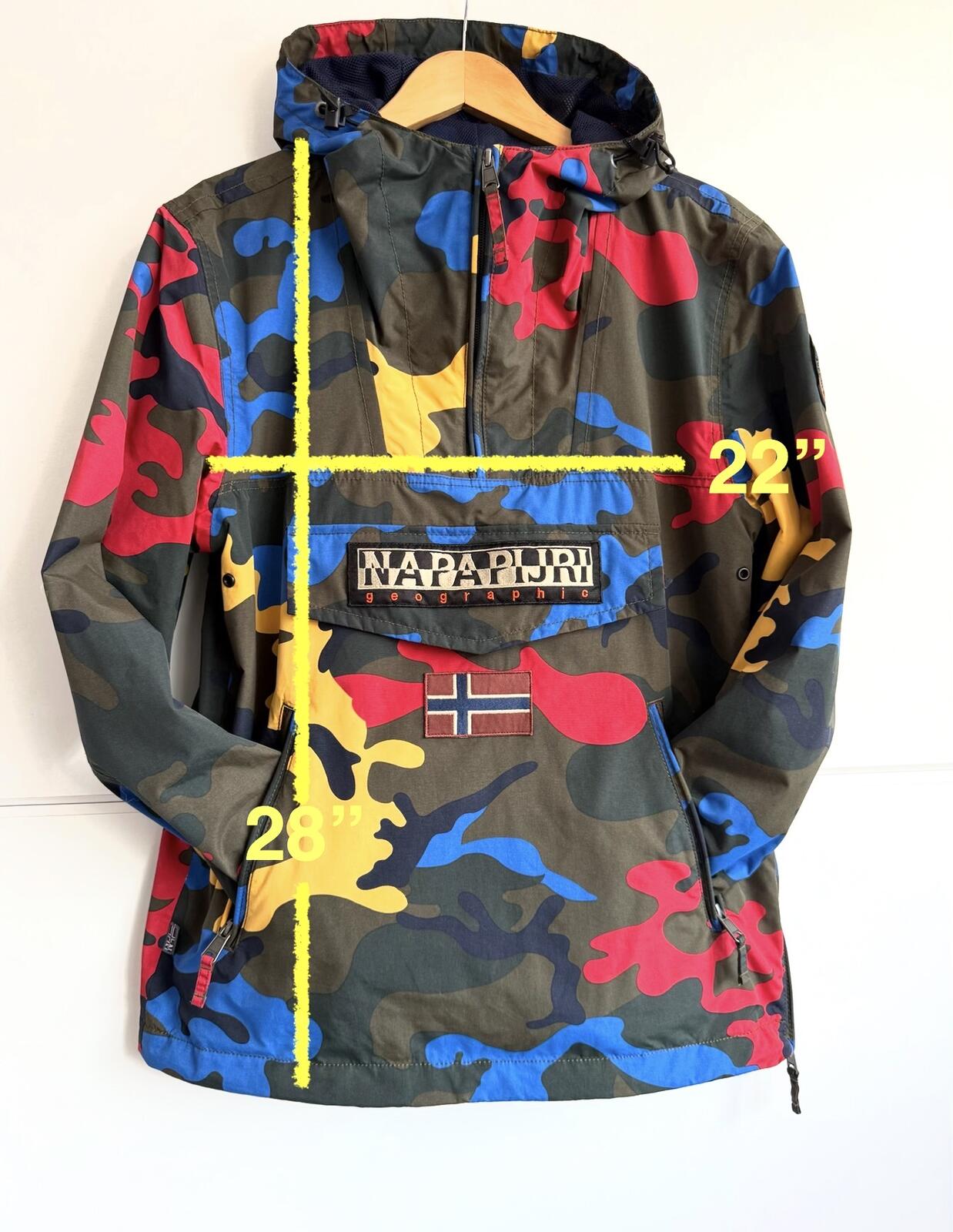 Napapijri Rainforest Cross Fantasy Camouflage Summer Jacket size S (sku E6)