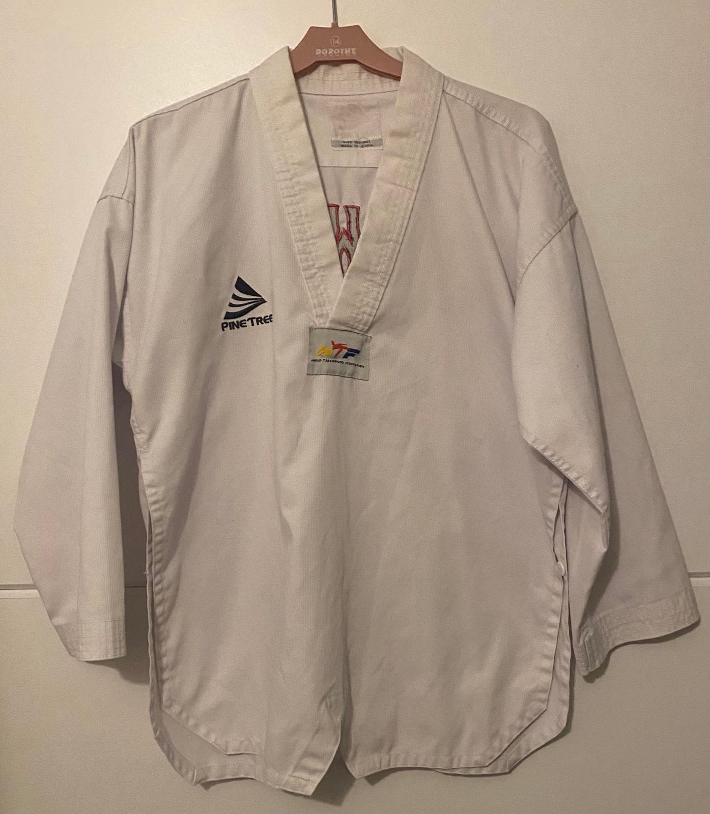 Taekwondo Dobok (Pine Tree) top, (Stuborn Fighter) trousers (SKU A10)