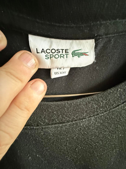 Lacoste T-shirt Black size 7 (XL) (SKU A5)