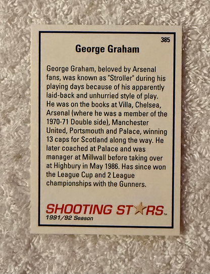 Shooting Stars Football trading cards '91-'92 "George Graham" #385