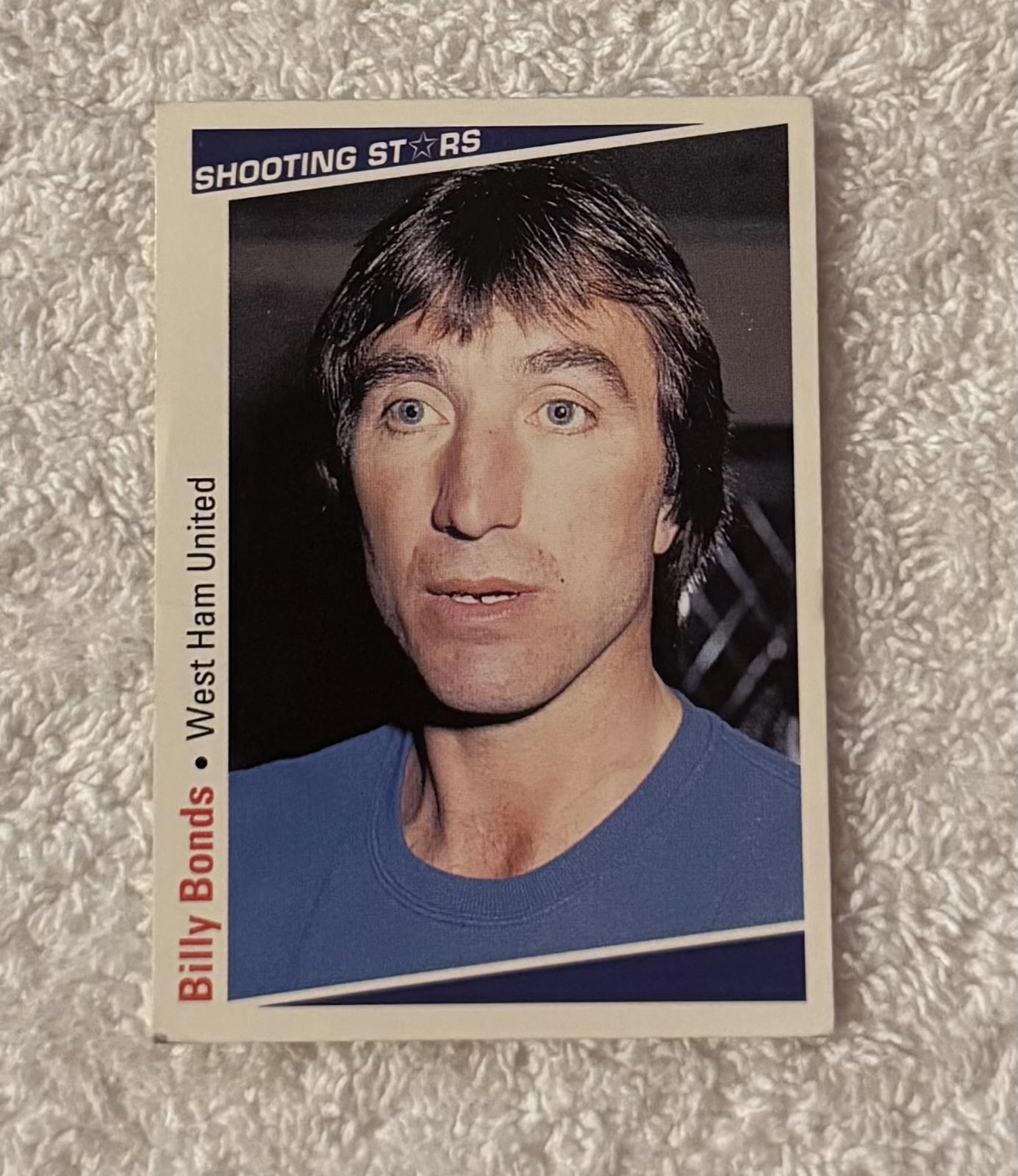 Shooting Stars Football trading cards '91-'92 "Billy Bonds" #395
