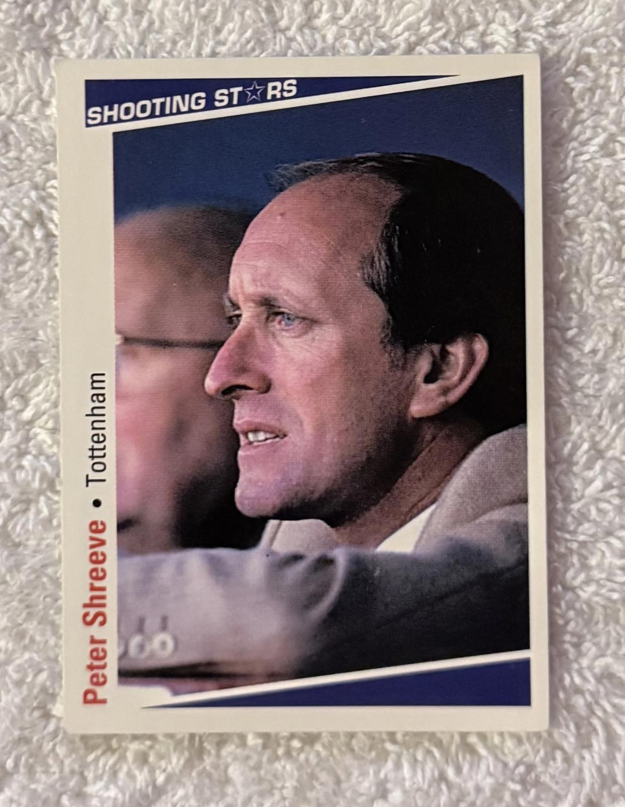 Shooting Stars Football trading cards '91-'92 "Peter Shreeve" #388