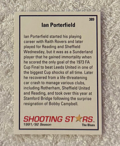 Shooting Stars Football trading cards '91-'92 "Ian Portafield" #389