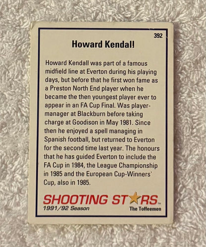 Shooting Stars Football trading cards '91-'92 "Howard Kendall" #392