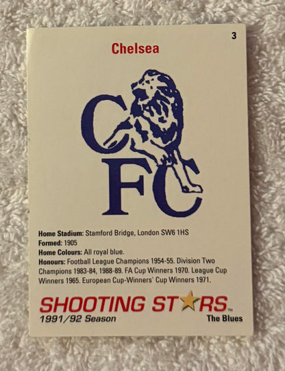 Shooting Stars Football trading cards '91-'92 "Chelsea team" #3