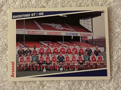 Shooting Stars Football trading cards '91-'92 "Arsenal Team" #1