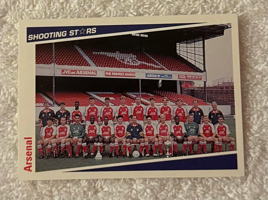Shooting Stars Football trading cards '91-'92 "Arsenal Team" #1