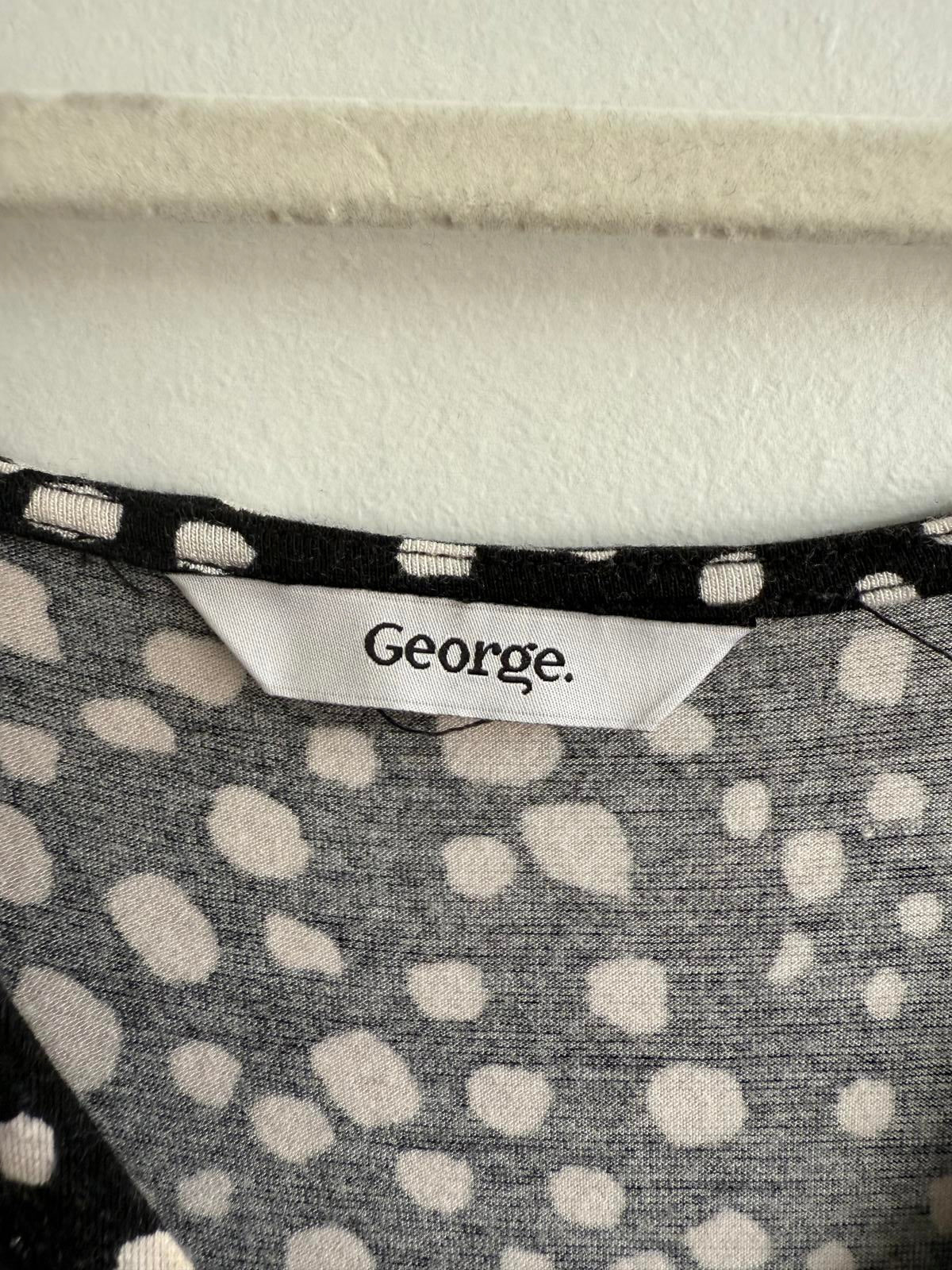 George light summer dress, black / white size 24 (SKU A12)