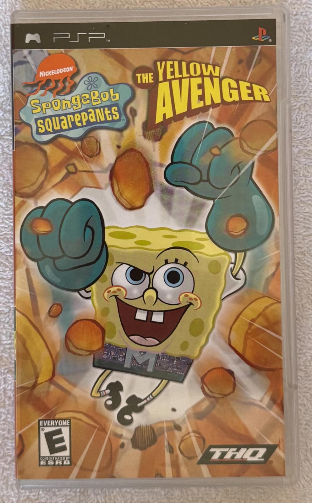 PSP *CASE ONLY* Spongebob Squarepants, The Yellow Avenger