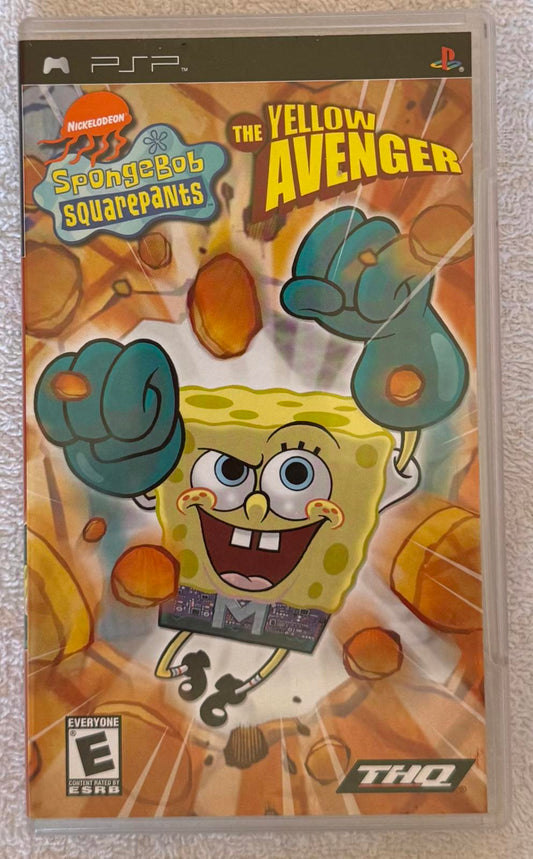 PSP *CASE ONLY* Spongebob Squarepants, The Yellow Avenger