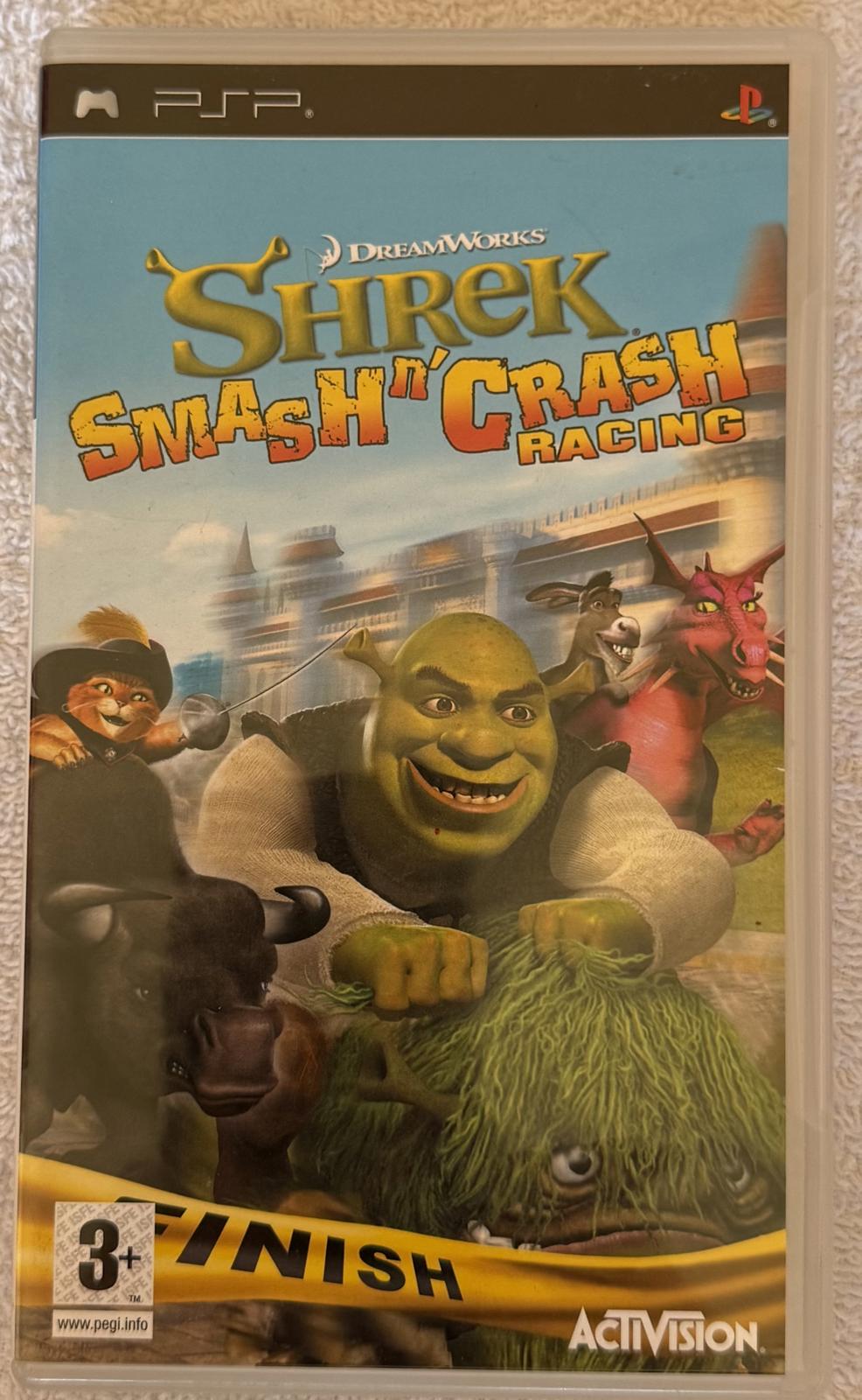 PSP *CASE ONLY* Shrek, Smash n Crash Racing