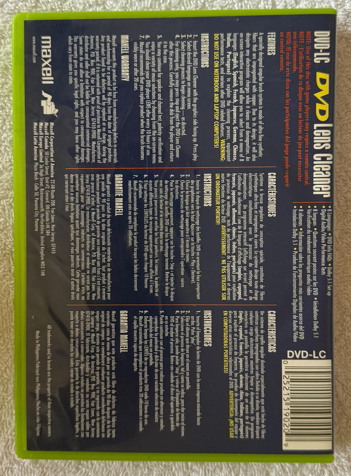 Maxell DVD Lens cleaner