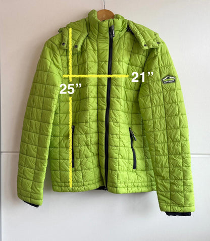 Superdry Hooded Box Quilt Fuji Jacket size L (SKU D3)