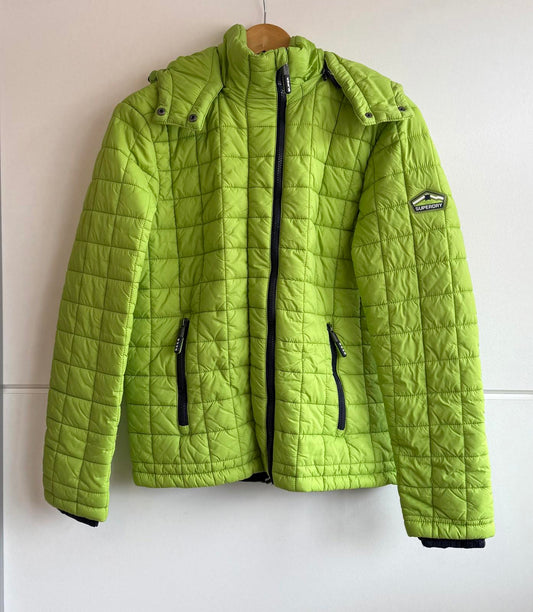 Superdry Hooded Box Quilt Fuji Jacket size L (SKU D3)