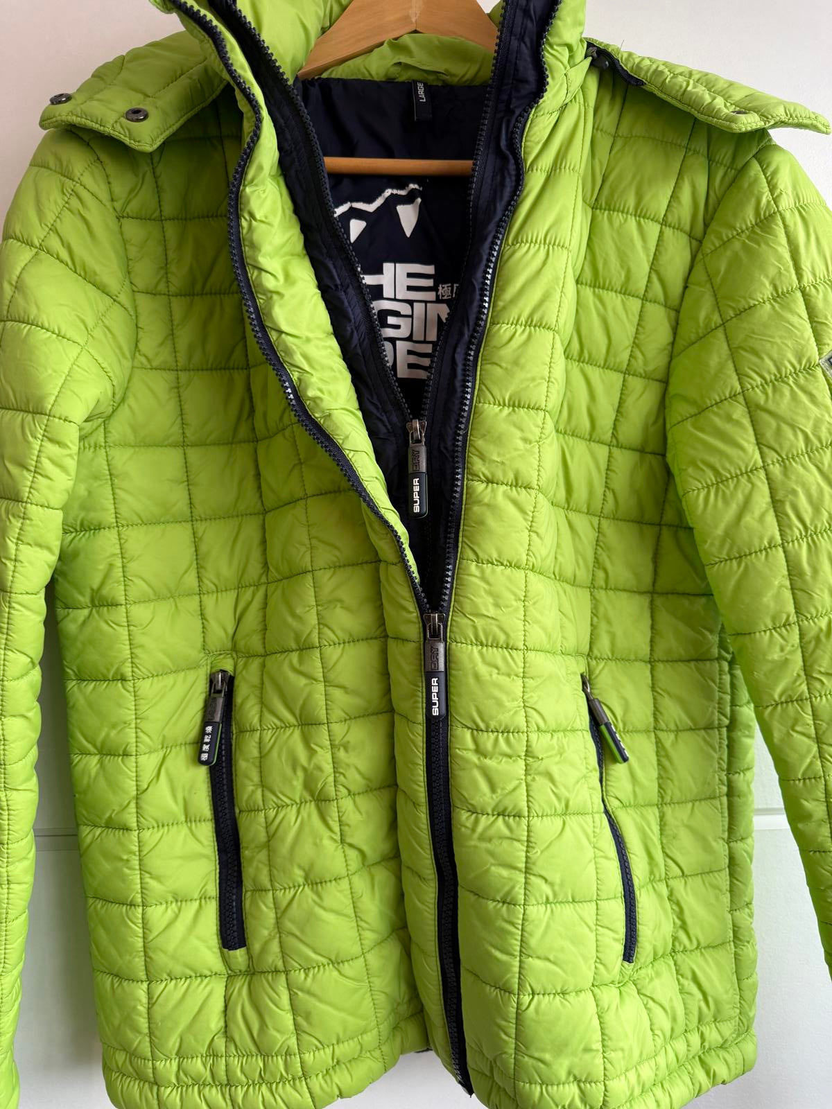 Superdry Hooded Box Quilt Fuji Jacket size L (SKU D3)