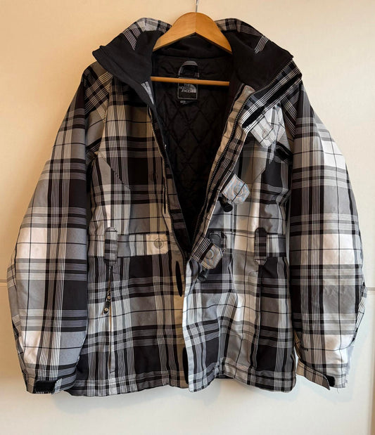 The North Face Women's Plaid Deluxe Toggle Ski Jacket size M (SKU F2)