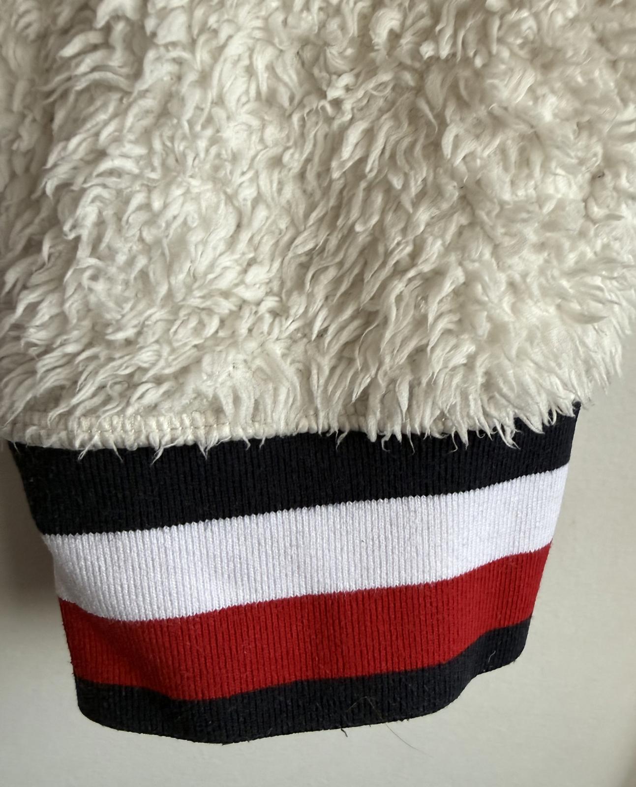 Tommy Hilfiger sherpa fleece hoodie, white size L (SKU B4)