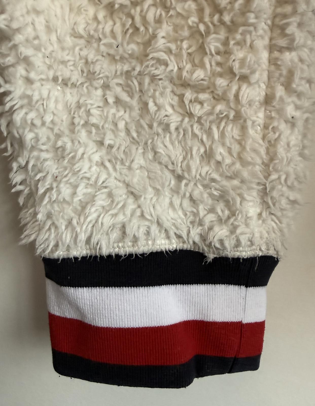 Tommy Hilfiger sherpa fleece hoodie, white size L (SKU B4)