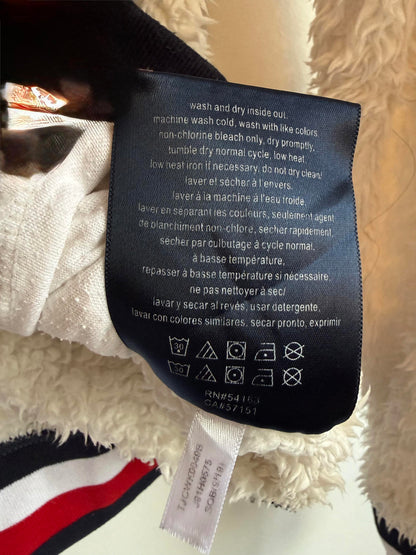 Tommy Hilfiger sherpa fleece hoodie, white size L (SKU B4)