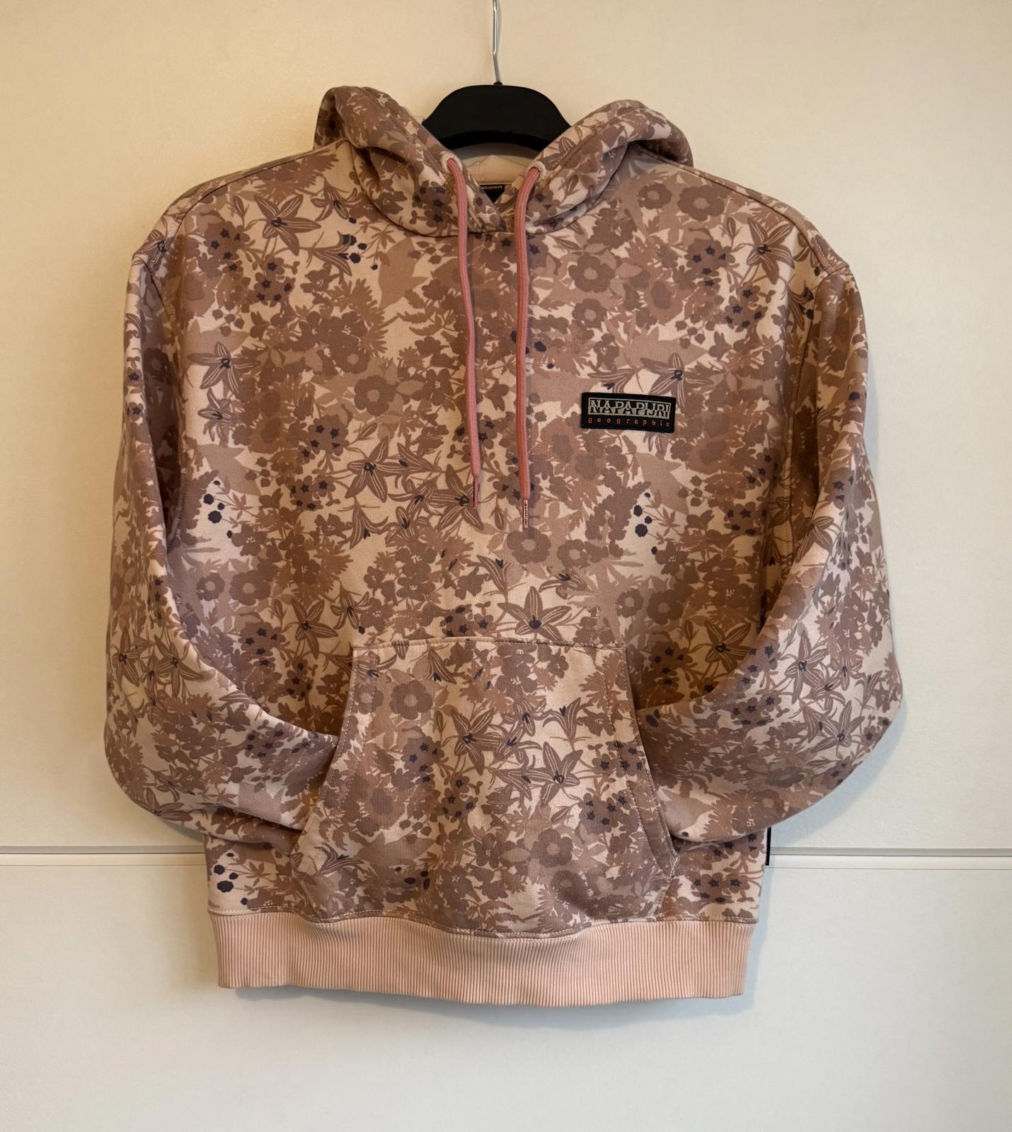 Napapijri Women's Earth Hoodie "Flower Pink" size s (SKU D9)