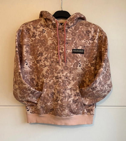 Napapijri Women's Earth Hoodie "Flower Pink" size s (SKU D9)