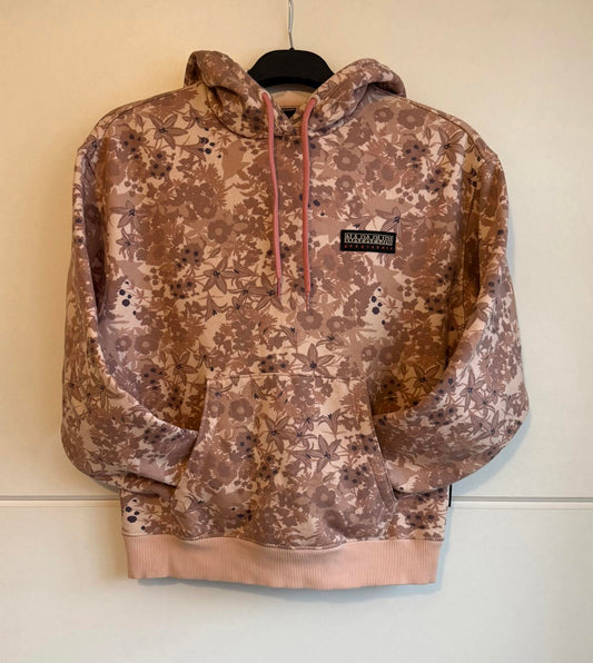 Napapijri Women's Earth Hoodie "Flower Pink" size s (SKU D9)