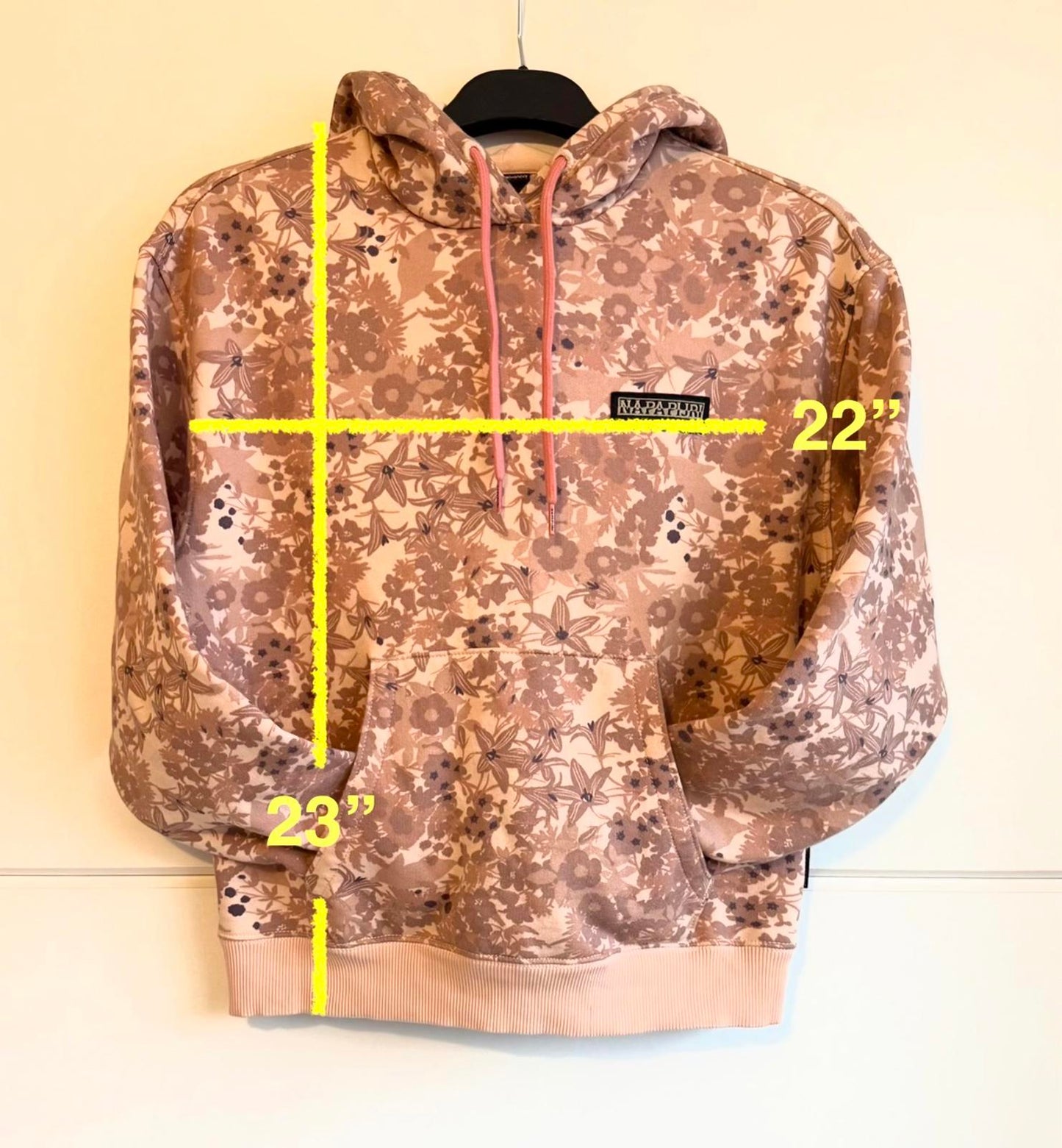 Napapijri Women's Earth Hoodie "Flower Pink" size s (SKU D9)