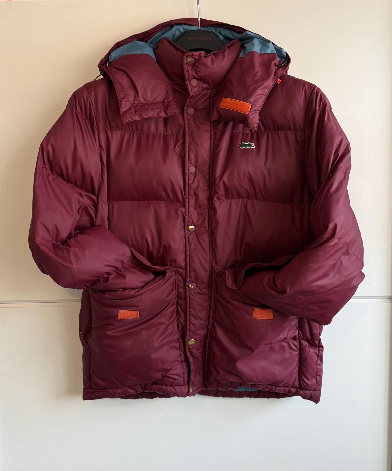 Lacoste Live puffer jacket, burgundy size L (52) (SKU F11)