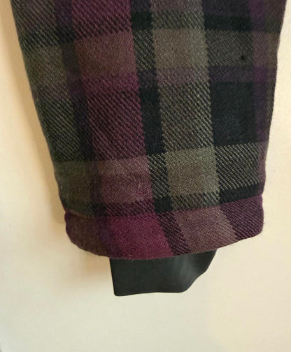 Columbia Omni-Shield Winter Jacket purple / black plaid pattern size L (sku A16)