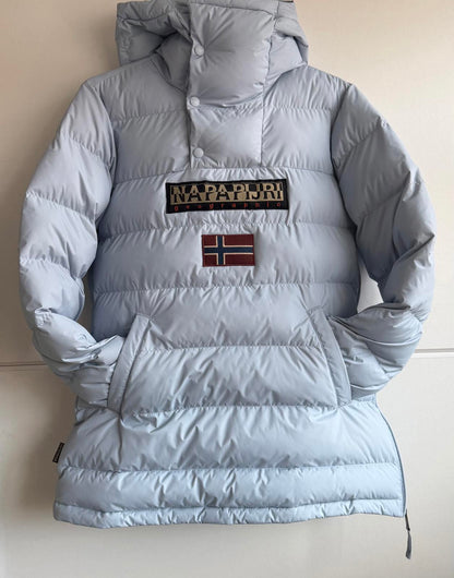 Napapijri Northfarer Puffer Anorak "Light Blue" size XS (Oversized) (sku A7)