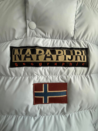 Napapijri Northfarer Puffer Anorak "Light Blue" size XS (Oversized) (sku A7)