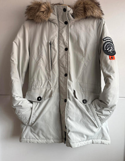 Superdry women's Ashley Everest parka jacket size L (sku D1)