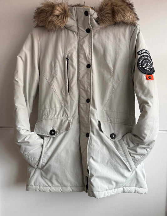 Superdry women's Ashley Everest parka jacket size L (sku D1)