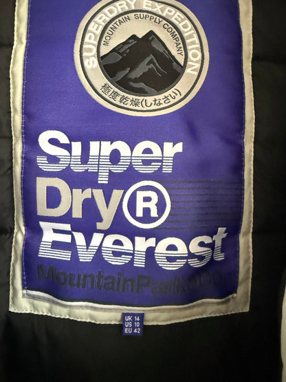 Superdry women's Ashley Everest parka jacket size L (sku D1)