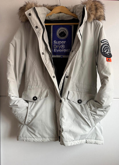 Superdry women's Ashley Everest parka jacket size L (sku D1)