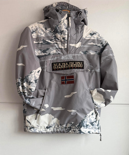 Napapijri Rainforest Winter Jacket "Camo Ice" size S RARE (sku B3)