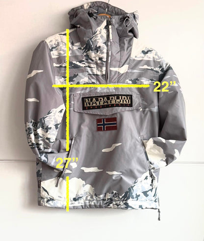 Napapijri Rainforest Winter Jacket "Camo Ice" size S RARE (sku B3)
