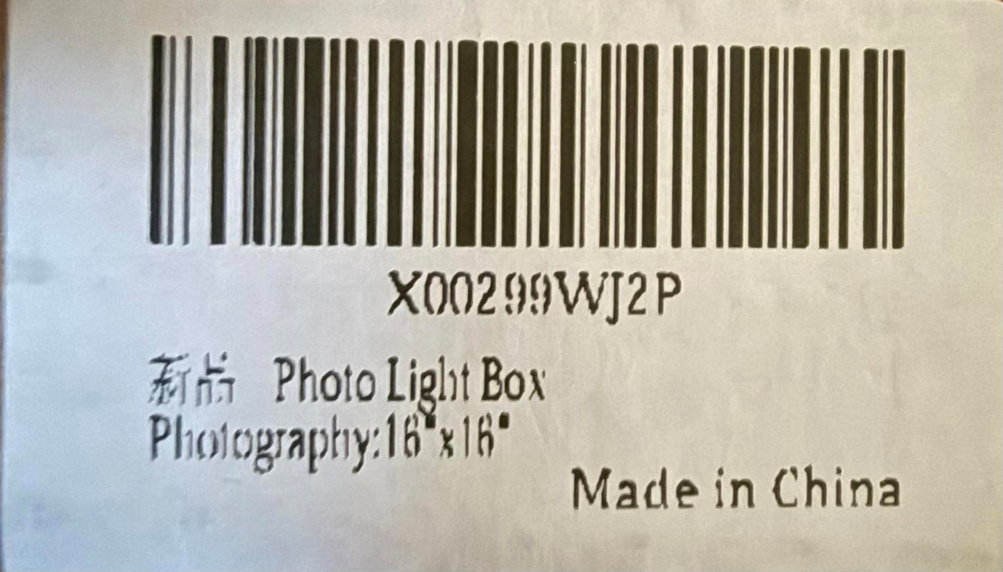 Photo light box 16" x 16" new, unused