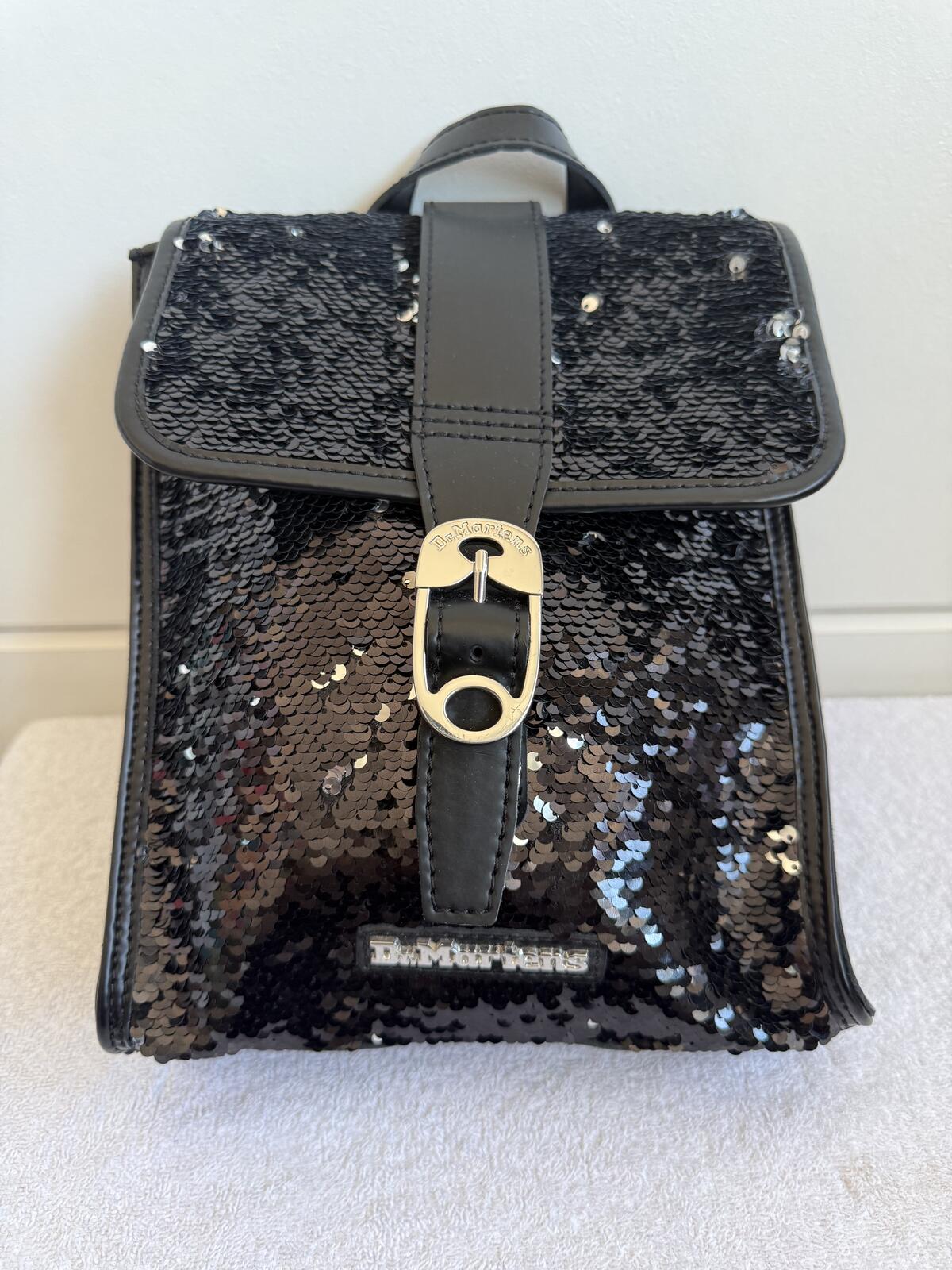 Dr. Martens Mini Reversible Sequin Leather Backpack