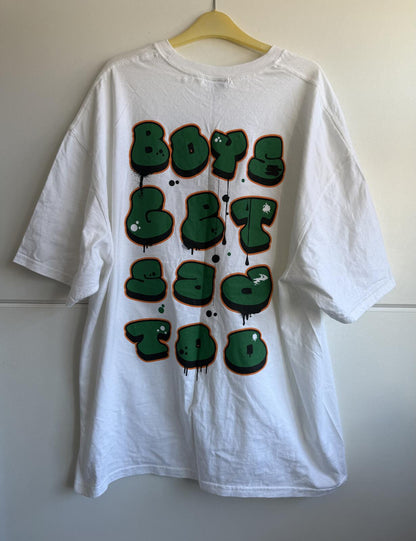Boys Get Sad Too T-shirt  "graffiti bubble" size 3xl (sku C3)