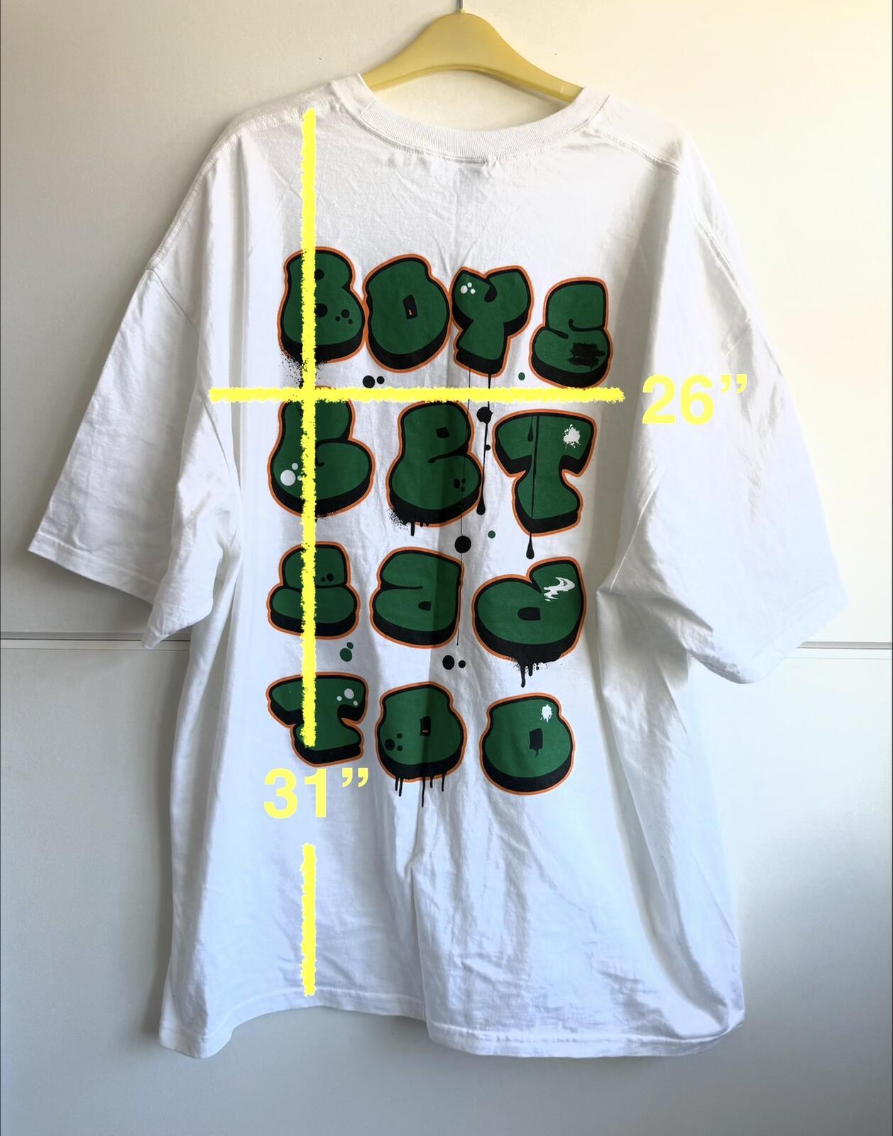 Boys Get Sad Too T-shirt  "graffiti bubble" size 3xl (sku C3)