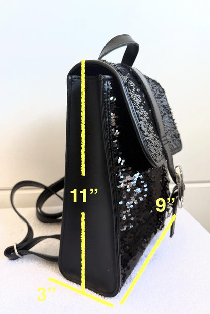 Dr. Martens Mini Reversible Sequin Leather Backpack