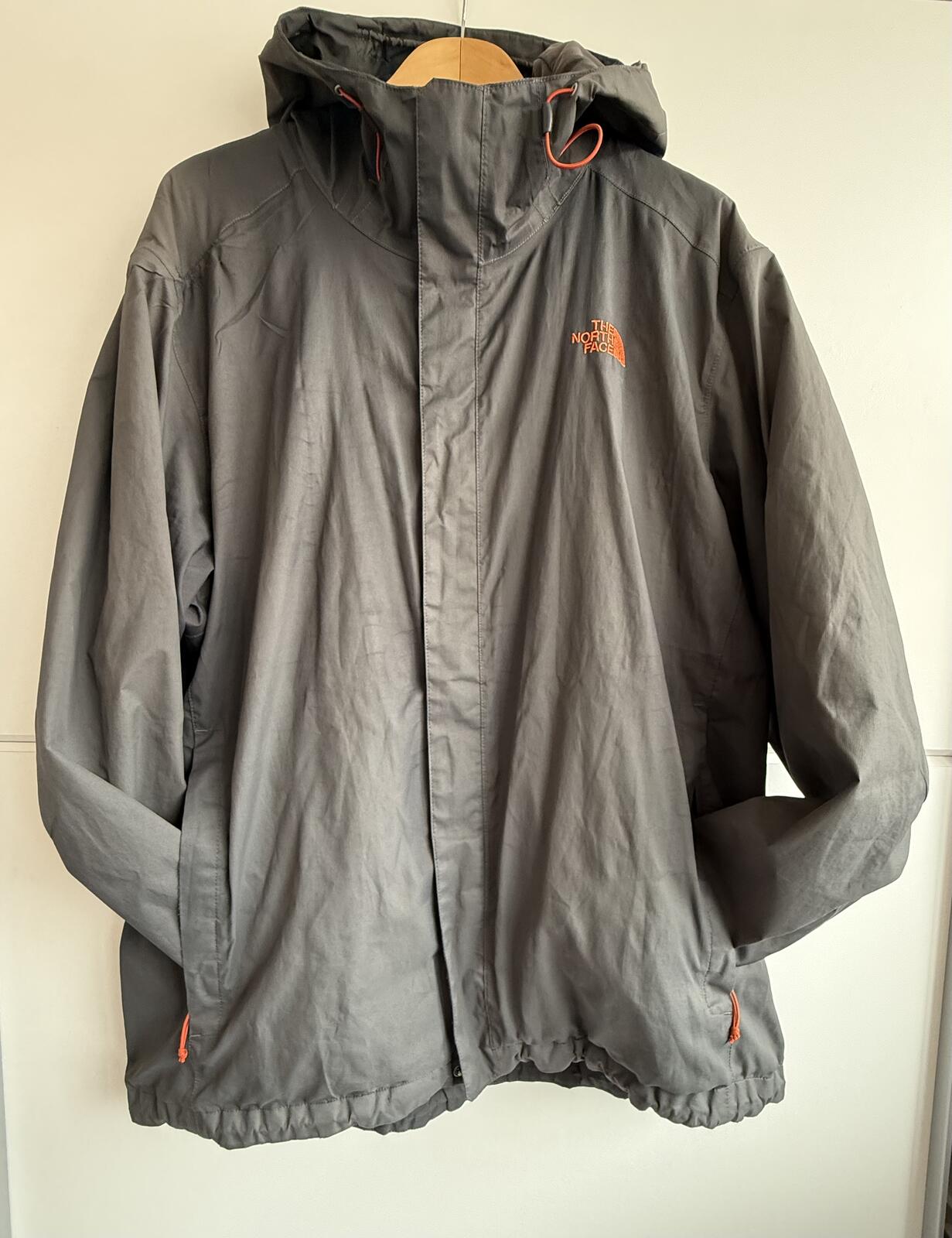 The North Face HyVent windbreaker " grey/charcoal " size xxl (sku H2)