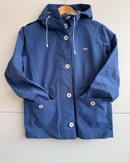 Lacoste L!VE Hooded Parka Jacket "royal blue" size s (sku B8)