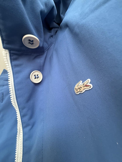 Lacoste L!VE Hooded Parka Jacket "royal blue" size s (sku B8)