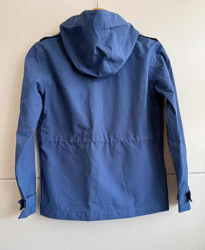 Lacoste L!VE Hooded Parka Jacket "royal blue" size s (sku B8)