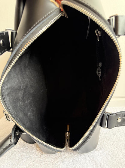 Dr. Martens Kiev Leopard Print Hair-On Top Handle Bag (bobble)